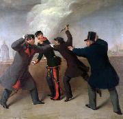 unknow artist Attentat auf Kaiser Franz Joseph painting